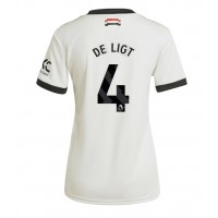 Camiseta Manchester United Matthijs de Ligt #4 Tercera Equipación Replica 2024-25 para mujer mangas cortas